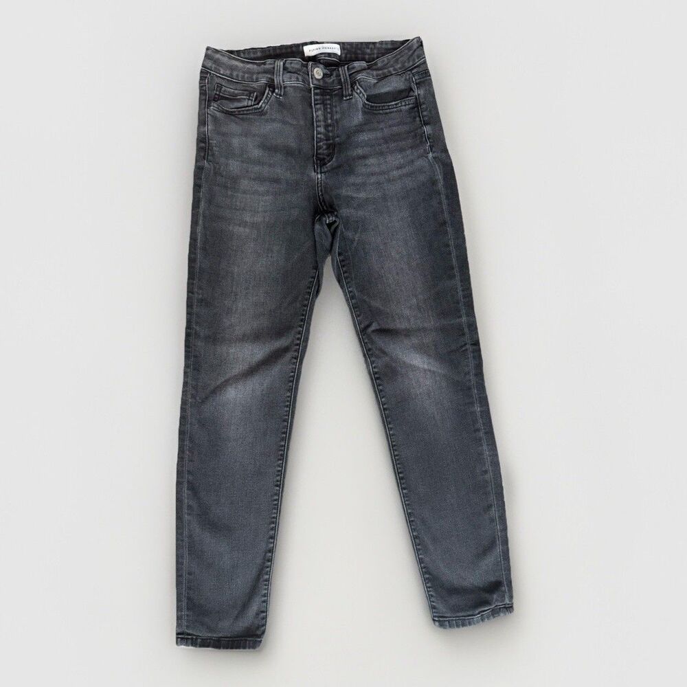 Flying Monkey Super Soft Black Mid Rise Skinny Ankle Denim Jeans Size 28